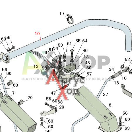 6.06.039 Труба в сборе