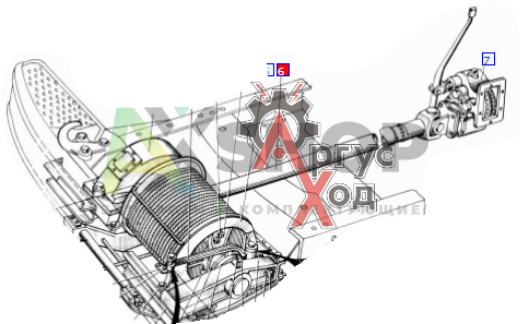 131-4502010 Вал карданный привода лебедки в сборе