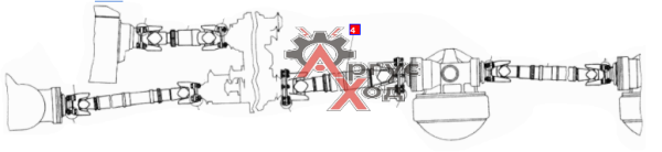 4310-2205011 Вал карданный средний