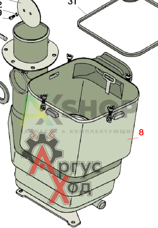 8.09.027-1А Корпус воздухоочистителя