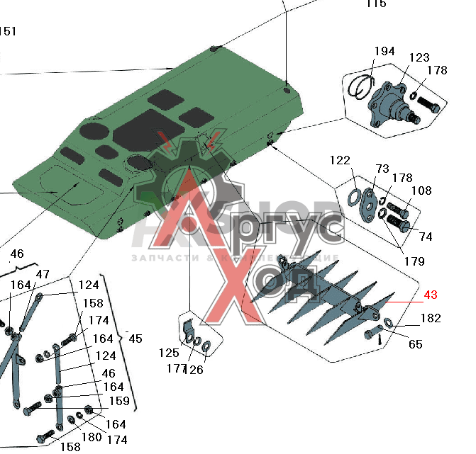 6.47.077 Жалюзи в сборе