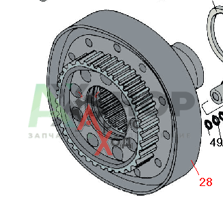 8.10.057 Барабан фрикциона ведомый