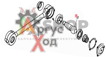 5320-2919030 Палец реактив.штанги резиновый