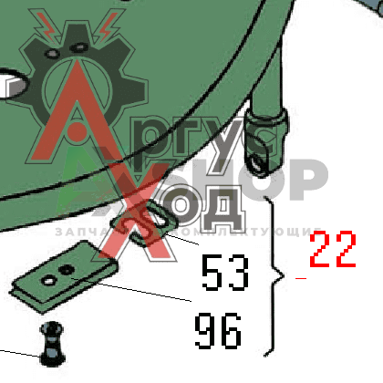 6.45.033 Каркас сиденья в проходе
