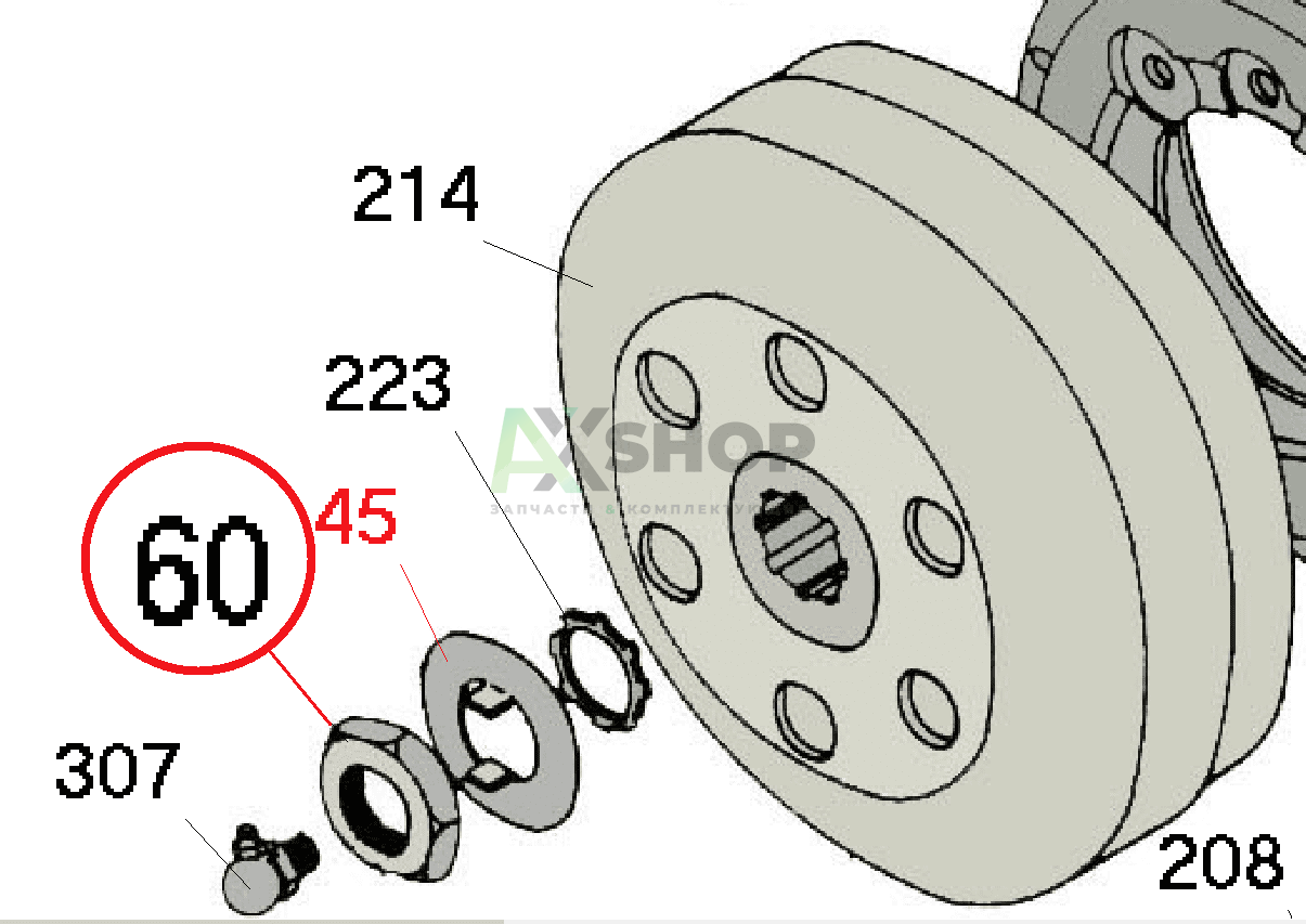 5.10.173 Гайка правая