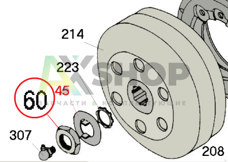 5.10.173 Гайка правая