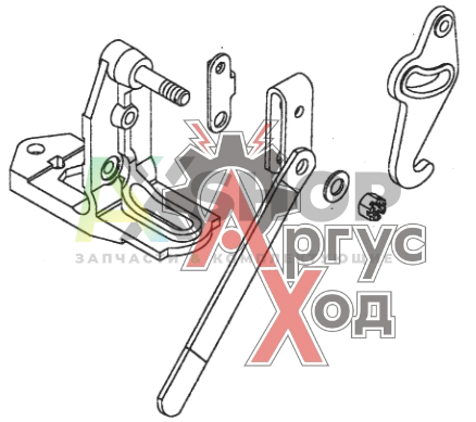 5320-5018011 Запор левый в сборе