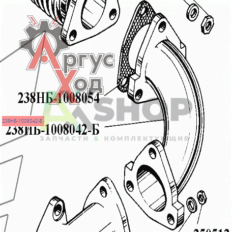 238НБ-1008042-Б Труба подводящая левая