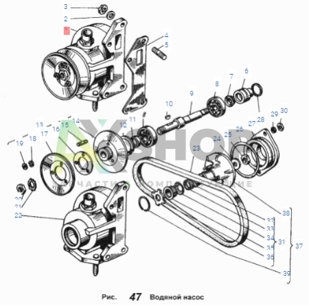 236-1307010-А2 Насос водяной
