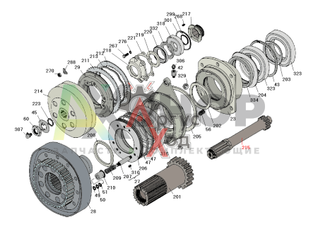 8.10.533 Вал фрикциона правый