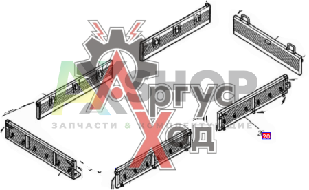 4310-8502101 Борт № 2 боковой левый в сборе