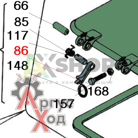 6.47.211-1 Рычаг стопора