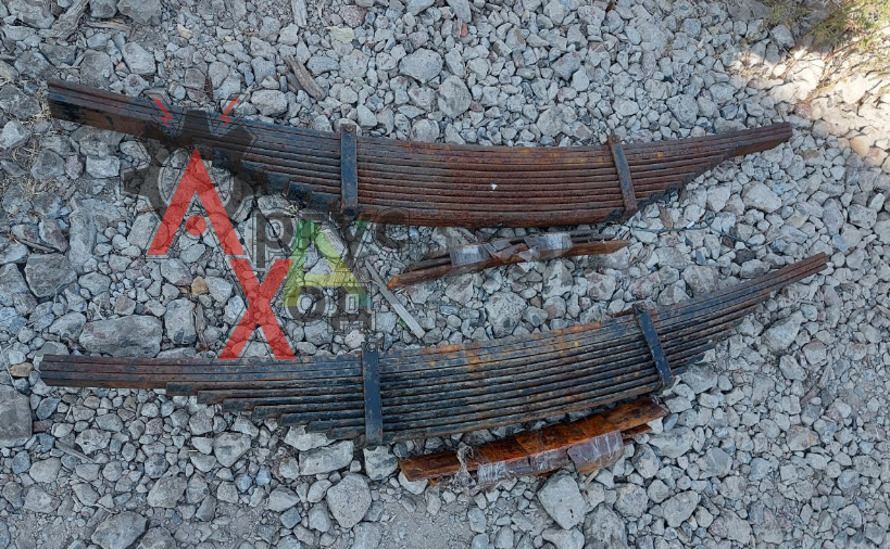 131-2912007-01 Рессора задняя со стяжными хомутами в сборе