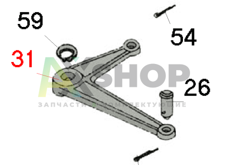 8.21.132 Рычаг двуплечий