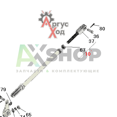 6.23.032 Тяга к правому тормозу