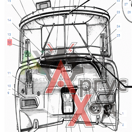 130-8402530 Навеска капота правая в сборе