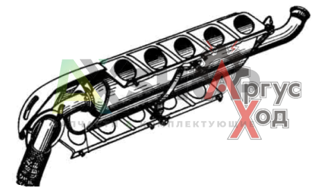 41-1201006 Глушитель с выпускной трубой правый в сборе