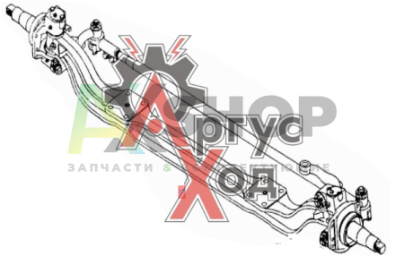 5320-3000015 Ось передняя в сборе