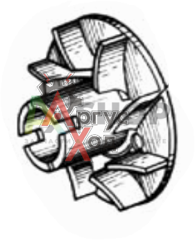 130-1307032-А4 Крыльчатка в сборе с пластиной