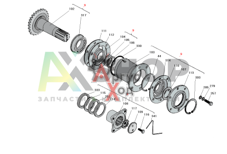 8.10.020 Шестерня коническая со стаканом