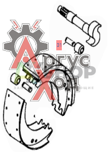 5320-3501107 Ось ролика колодки