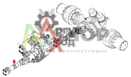 43114-2203011 Вал карданный переднего моста