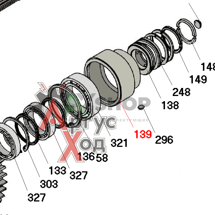 8.10.249 Опора маслопровода