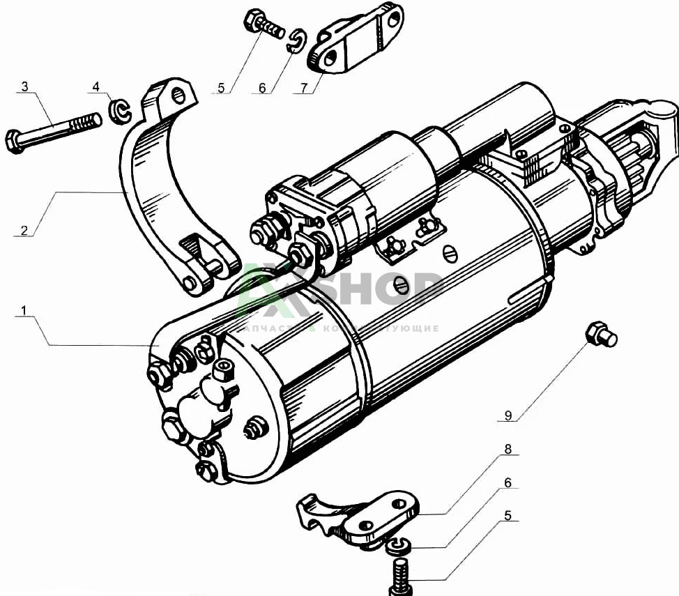 Стартер 2501.3708-01