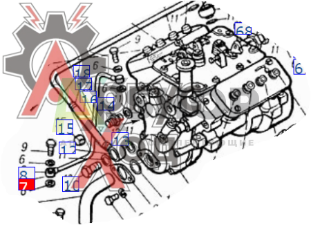 740-1111568 Трубка подвода масла к ТНВД