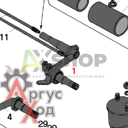 8.32.015 Балансир задний левый