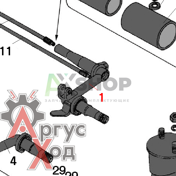 8.32.015 Балансир задний левый