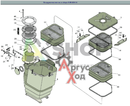 8.09.028-1А Воздухоочиститель в сборе