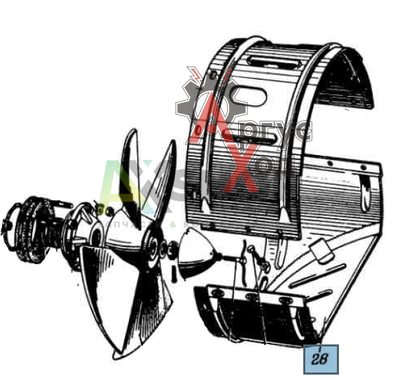 41-3224125 Диффузор водомета нижняя часть