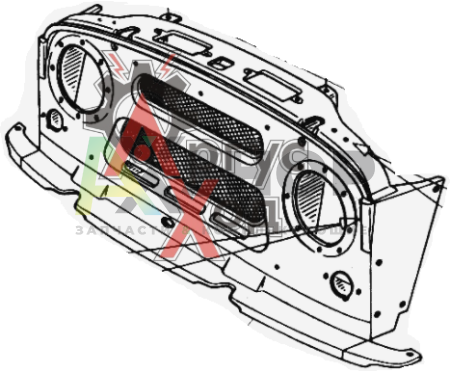 469-8401110 Облицовка радиатора в сборе
