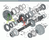 8.10.030 Вал главный с шестернями