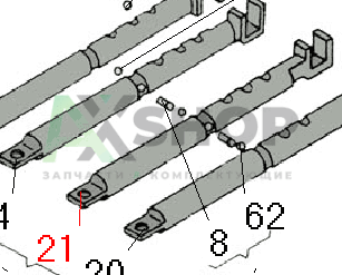 8.21.115 Поводок средний левый