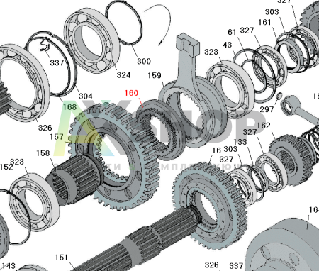 8.10.311 Муфта включения I и II передач