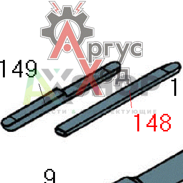 8.61.214-1 Щуп для замера между лентами и тормозными барабанами
