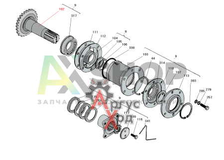 8.10.201 Шестерня коническая ведущая
