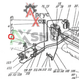 6.03.225 Труба заборная левая