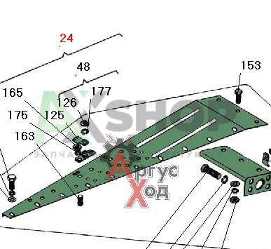 6.47.040 Подкрылок левый в сборе
