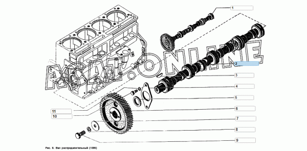24-1006015-02 Вал распределительный