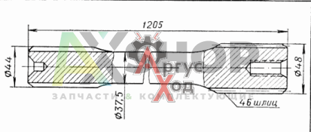 21.32.109 \ 4511.32.109 Вал торсионный (ЛЕВЫЙ)