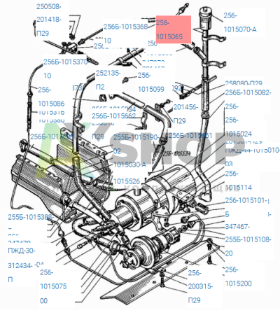 256-1015065 Труба заливная в сборе