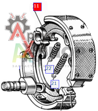 131-3501090-А2 Колодка тормоза в сборе
