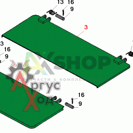 6.36.019 Крышка с петлями