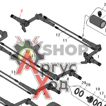 8.32.016 Балансир задний правый