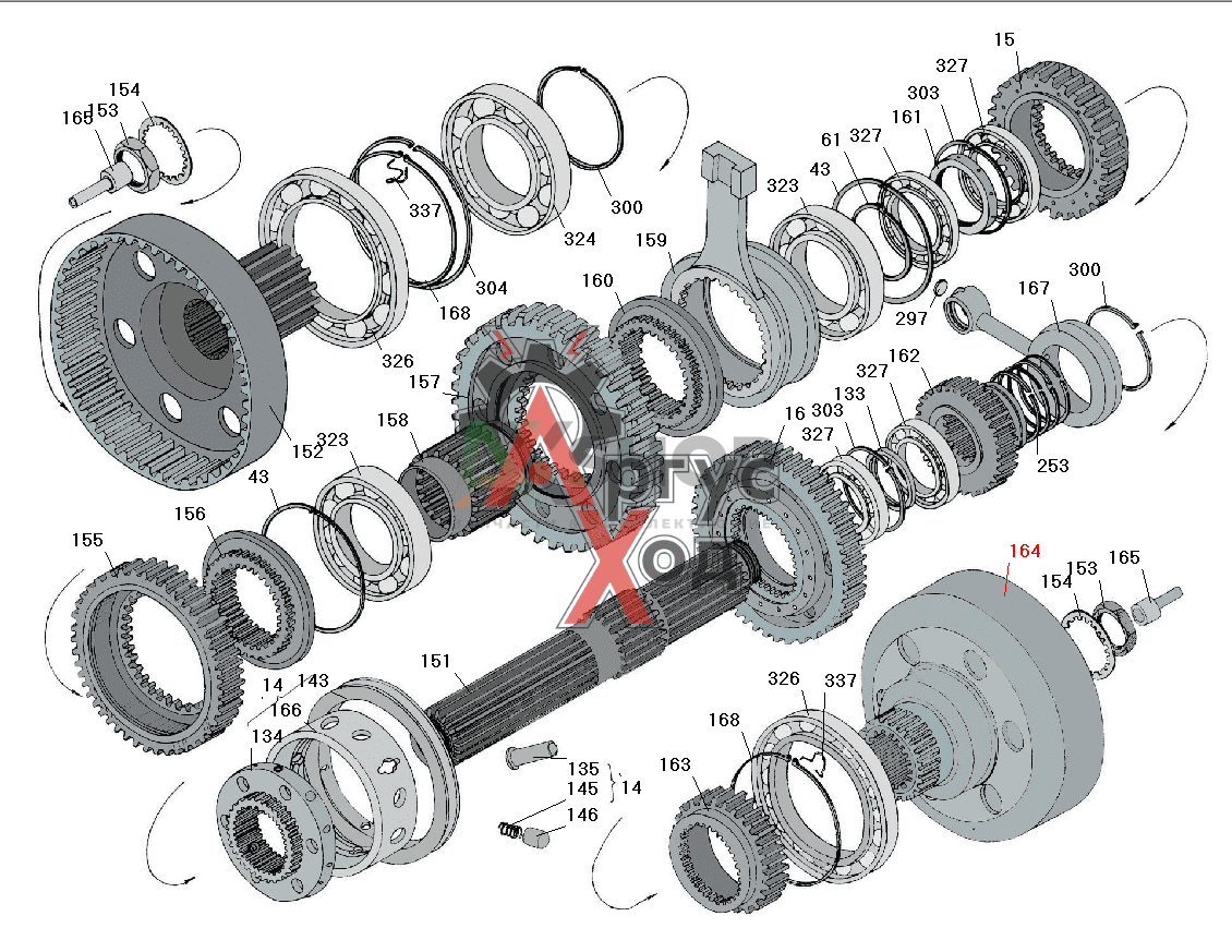 8.10.317 Шестерня эпициклическая правая