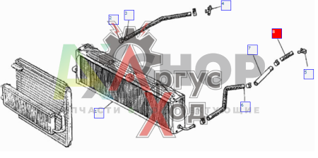 5320-1013104 Рукав соединительный масл. рад-ра