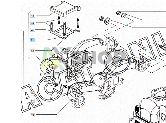 24-1008019 Прокладка межколлекторная